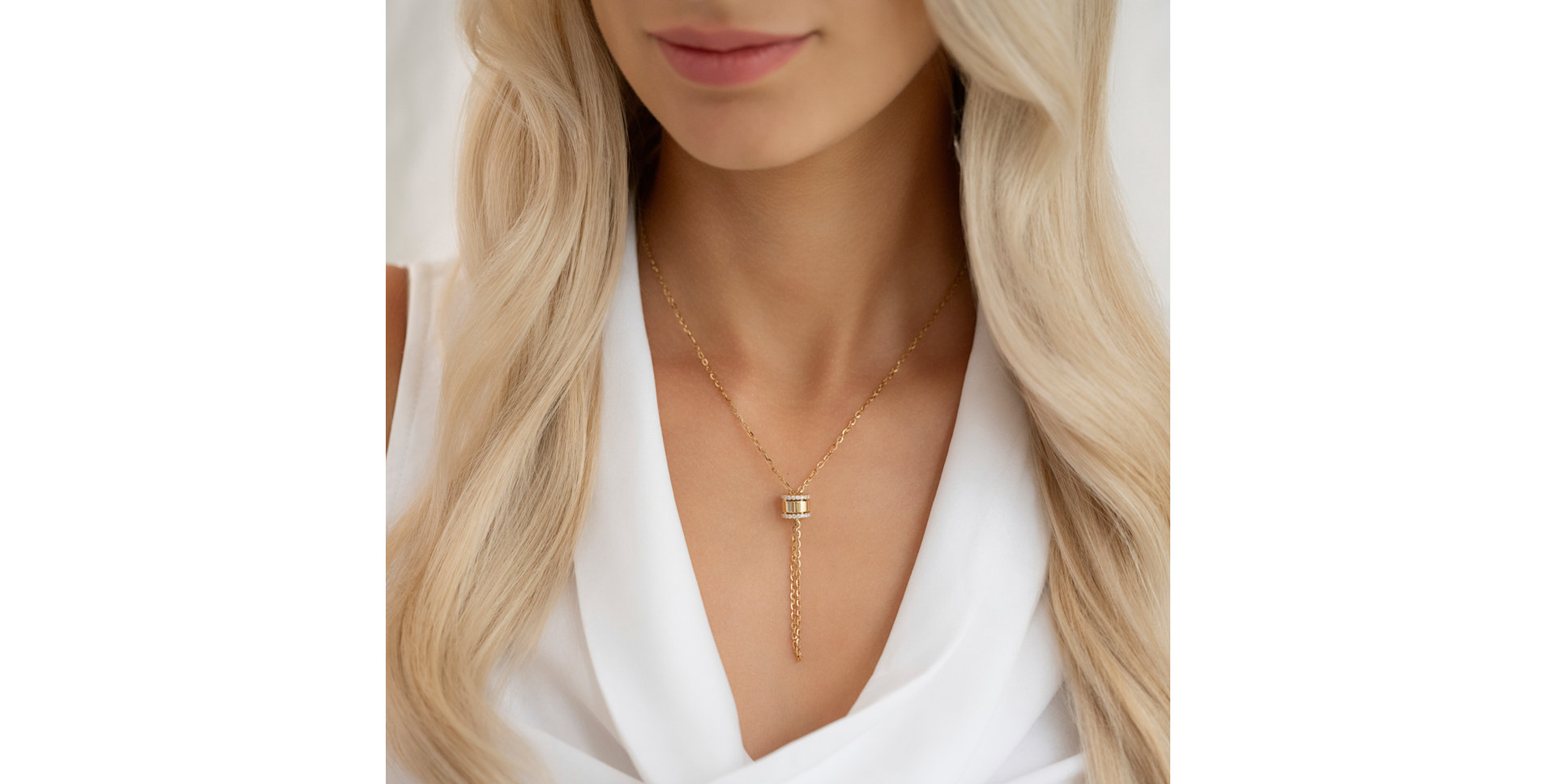 Náhrdelník s diamantmi Elin