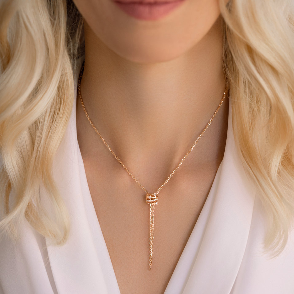 Náhrdelník s diamantmi Golden Verse