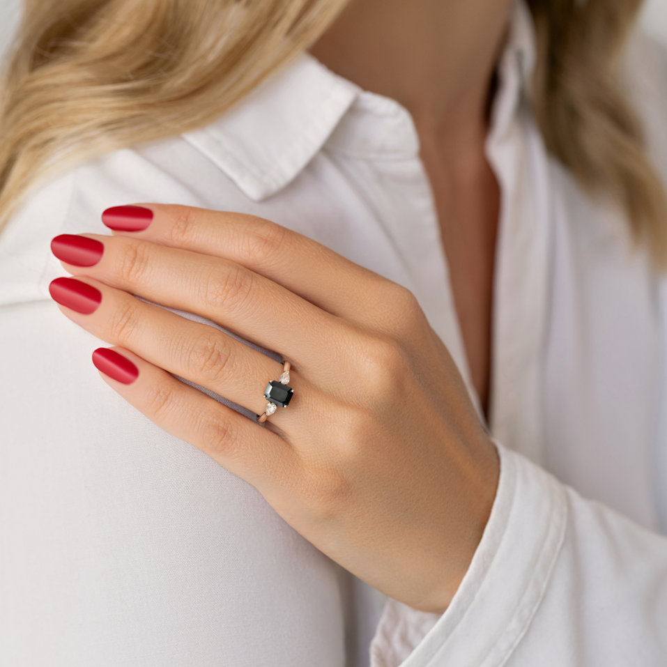 Prsteň s diamantmi Midnight Cordelia