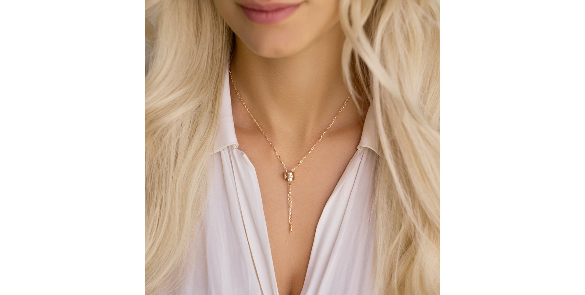 Náhrdelník s diamantmi Ring of Unity