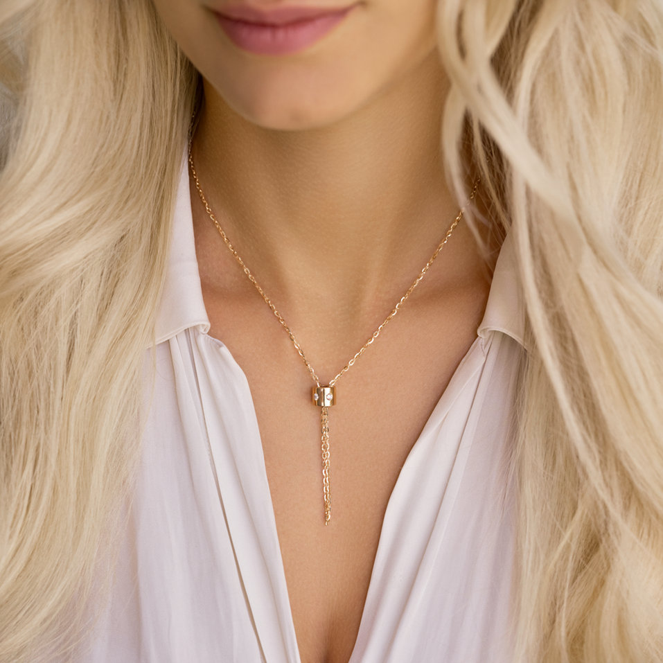 Náhrdelník s diamantmi Ring of Unity