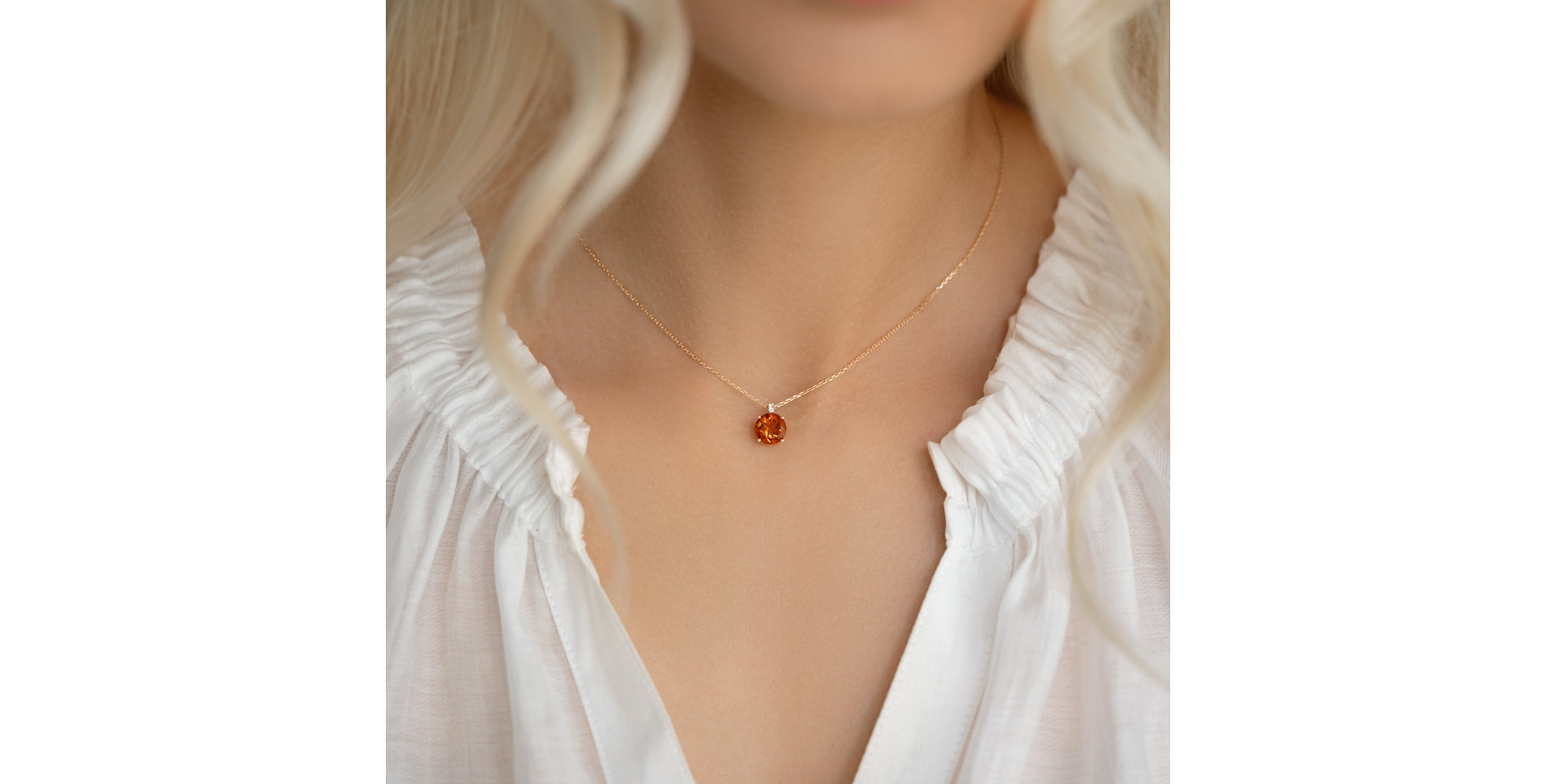 Náhrdelník s diamantmi a ametystom Zorabelle