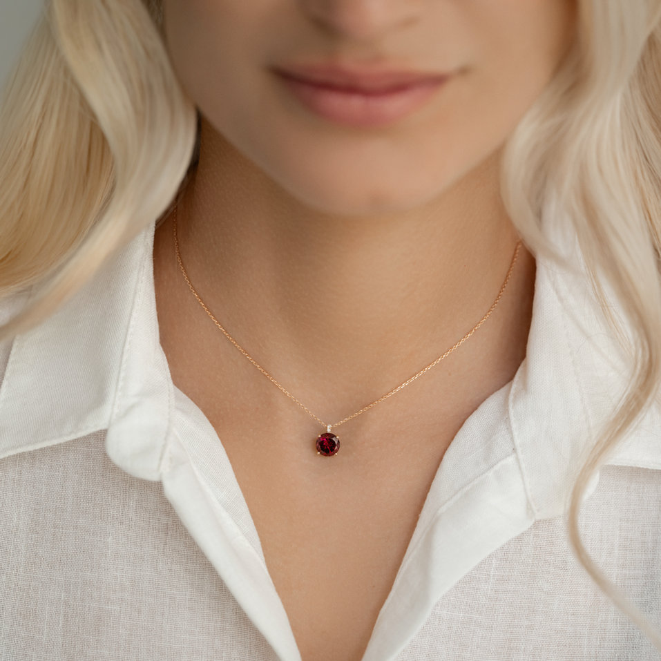 Náhrdelník s diamantmi a morganitom Zorabelle