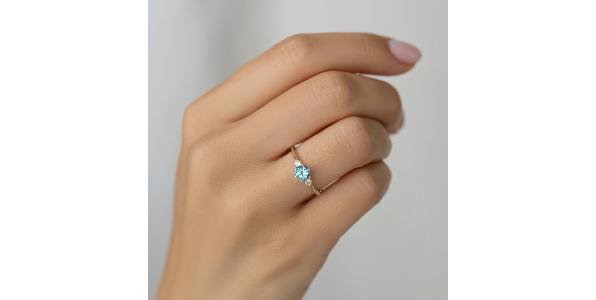 Prsteň s diamantmi a citrínom Midnight Serenity