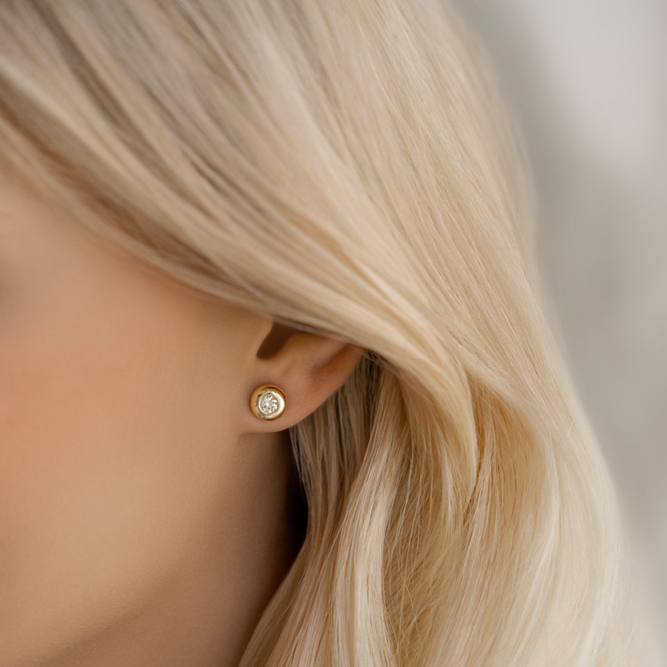 Náušnice s diamantom Noble Dots