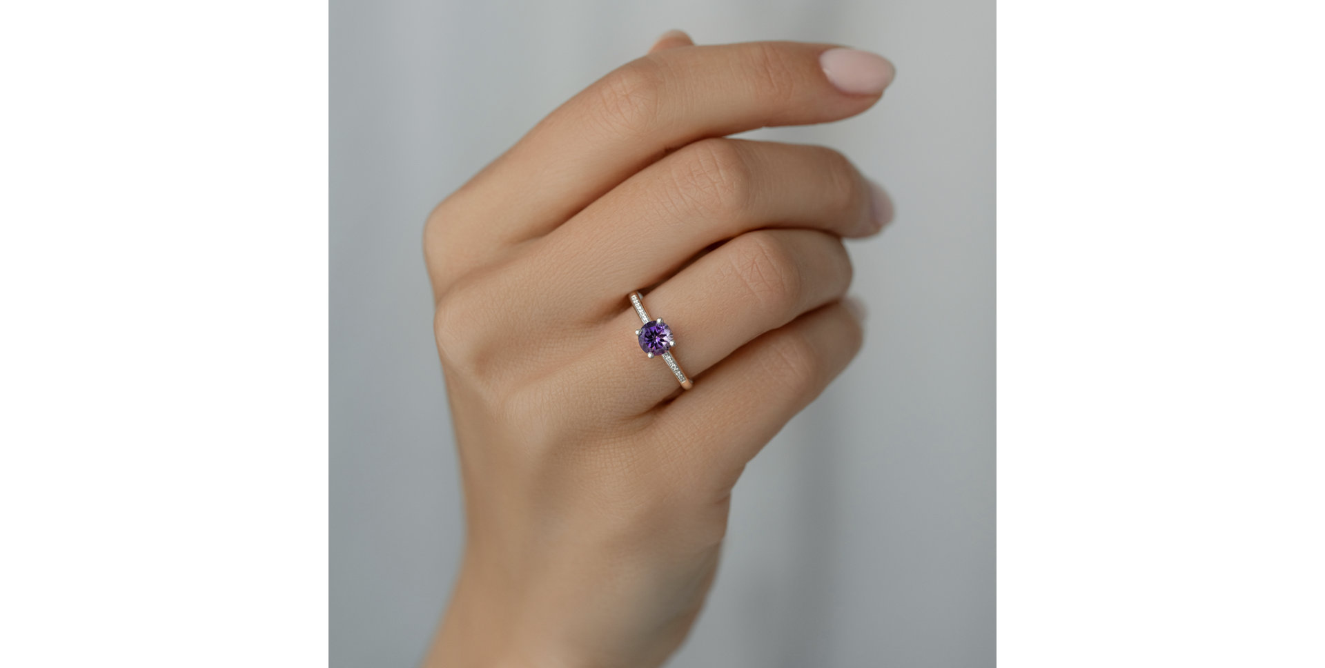 Prsteň s diamantmi a tanzanitom Satin