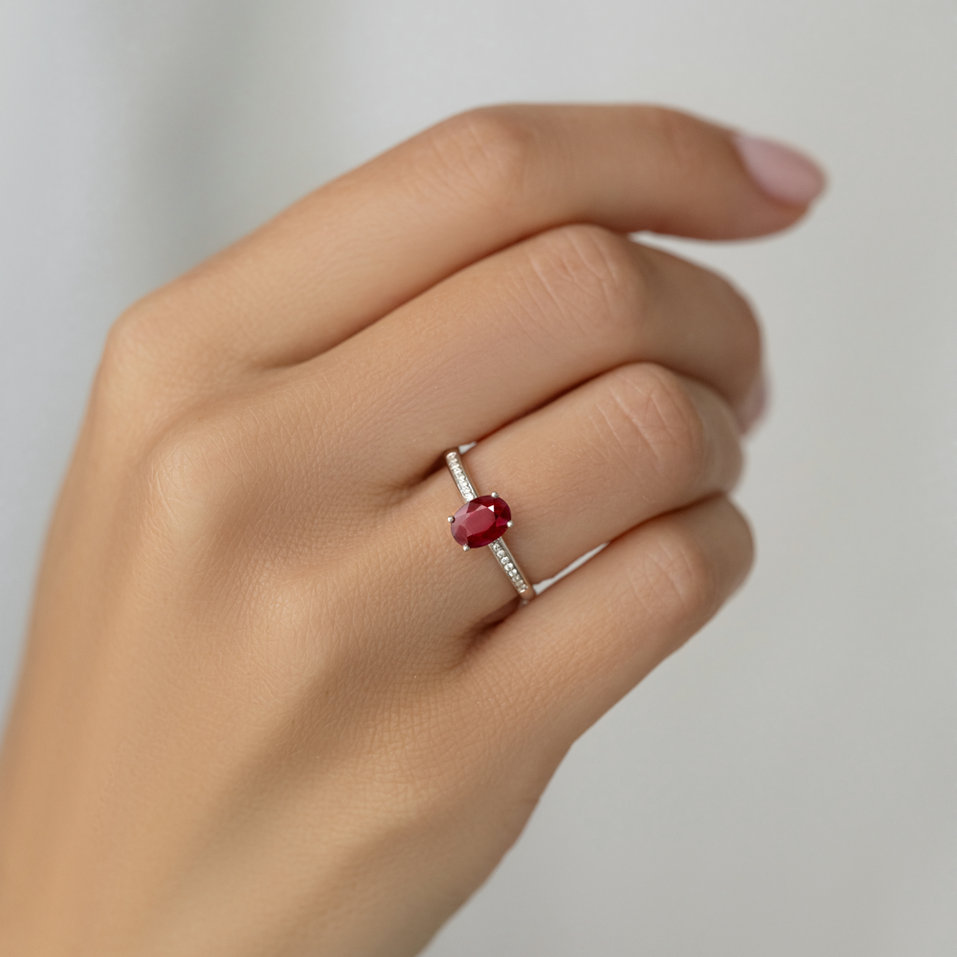 Prsteň s diamantmi a tanzanitom Lauriene