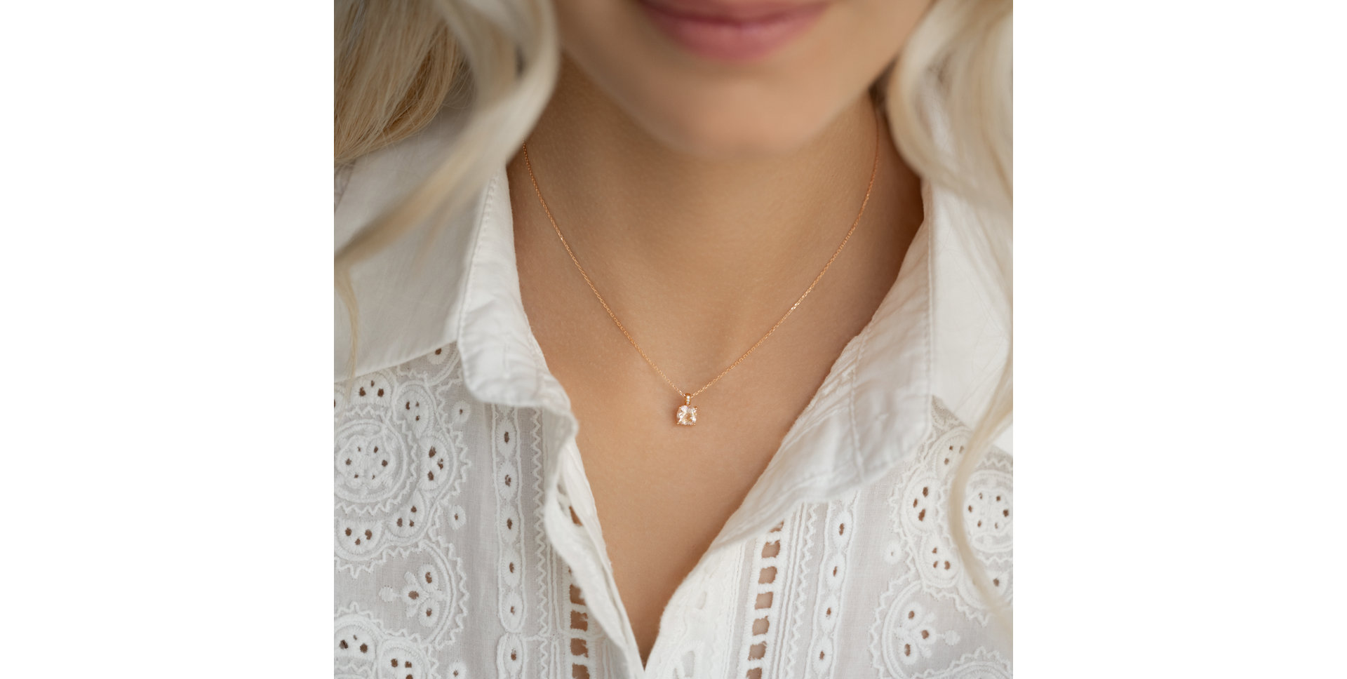 Náhrdelník s diamantmi a tanzanitom Amariel