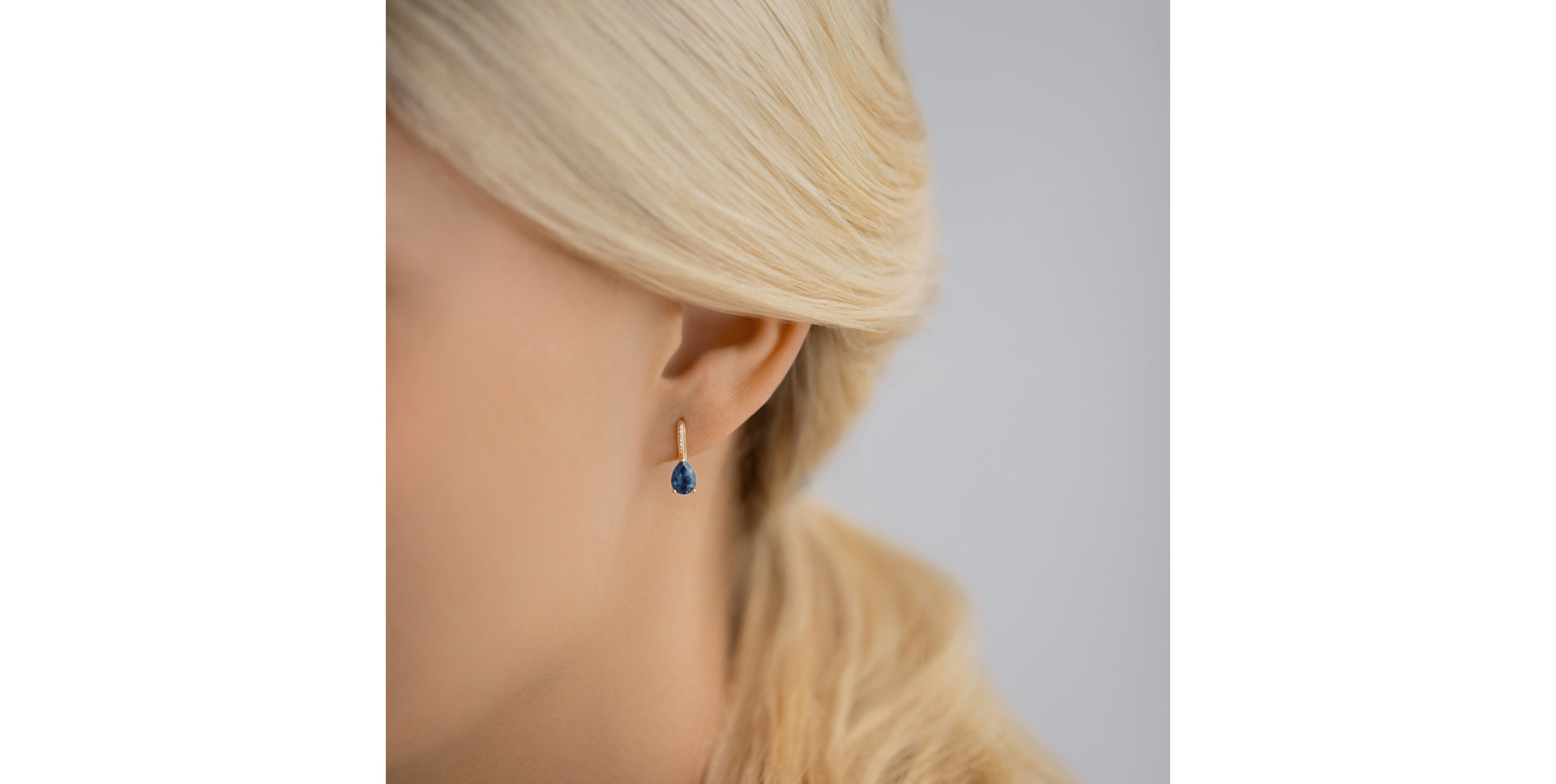 Náušnice s diamantmi a ametystom Lauriene