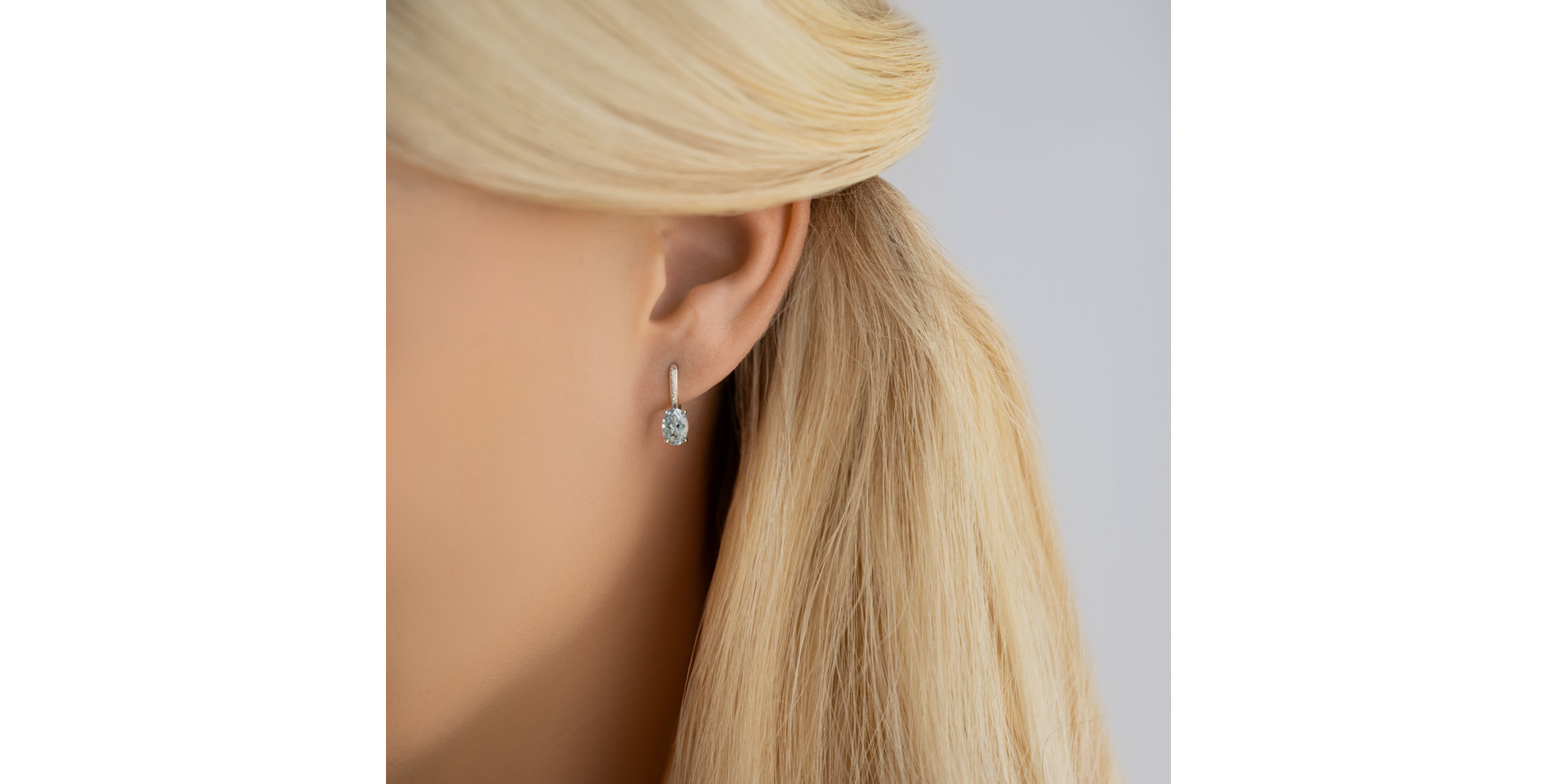 Náušnice s diamantmi a ametystom Lauriene