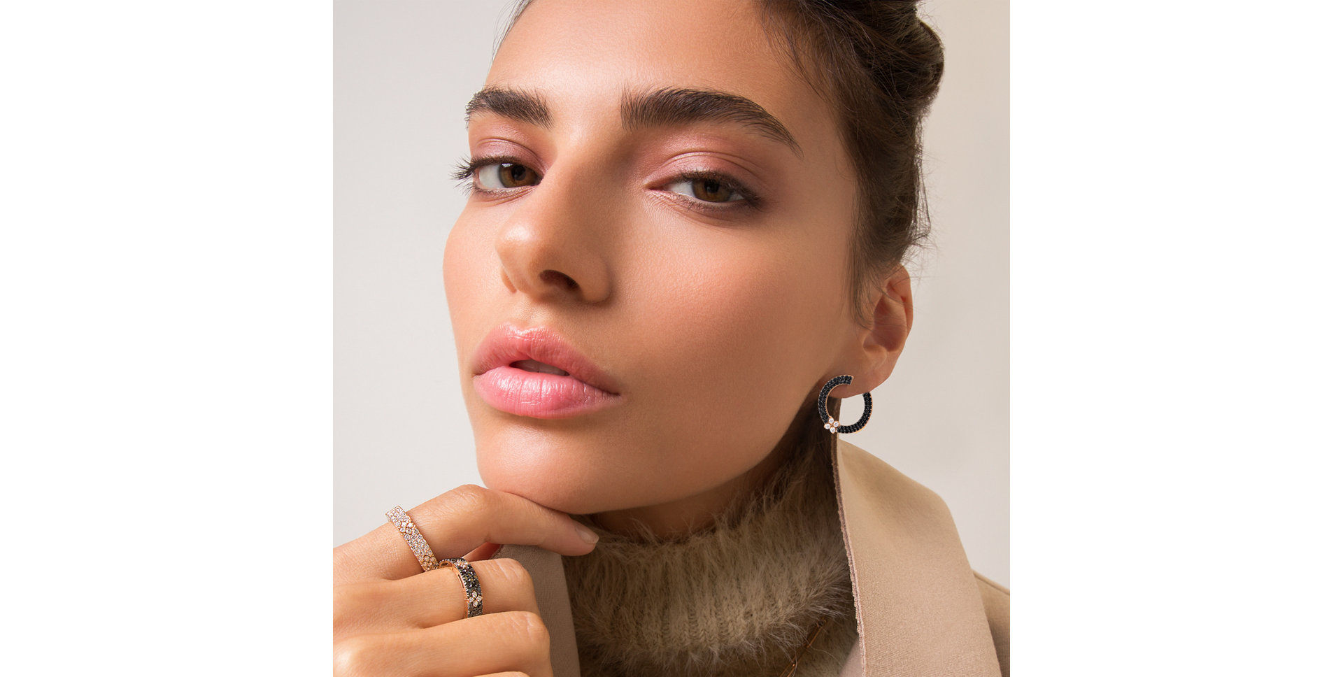 Náušnice s diamantmi Love in Verona