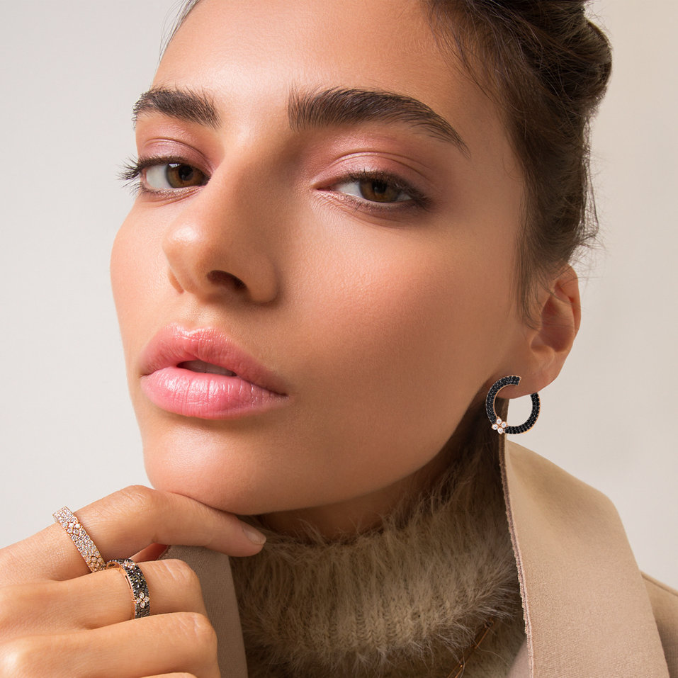 Náušnice s diamantmi Love in Verona