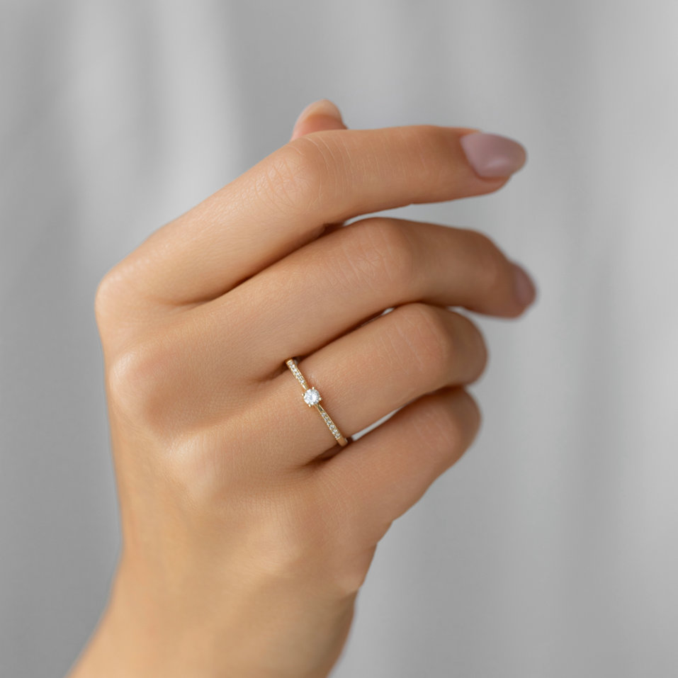 Prsteň s diamantmi Pure Love