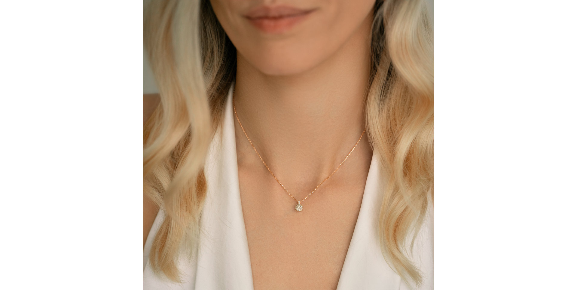 Náhrdelník s diamantmi Bronze Radiance