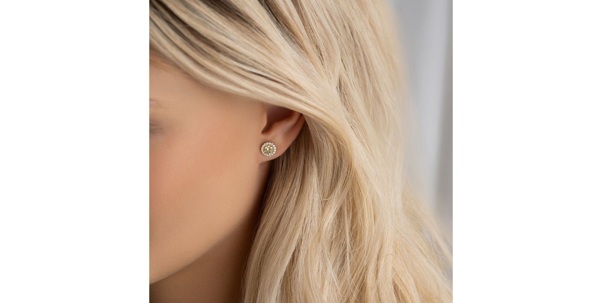 Náušnice s diamantmi Desert Light