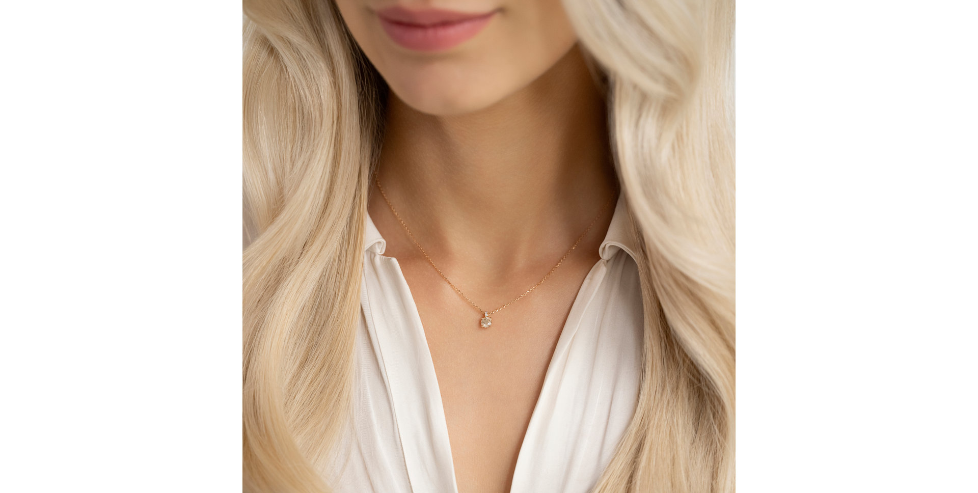 Náhrdelník s diamantmi Bronze Radiance