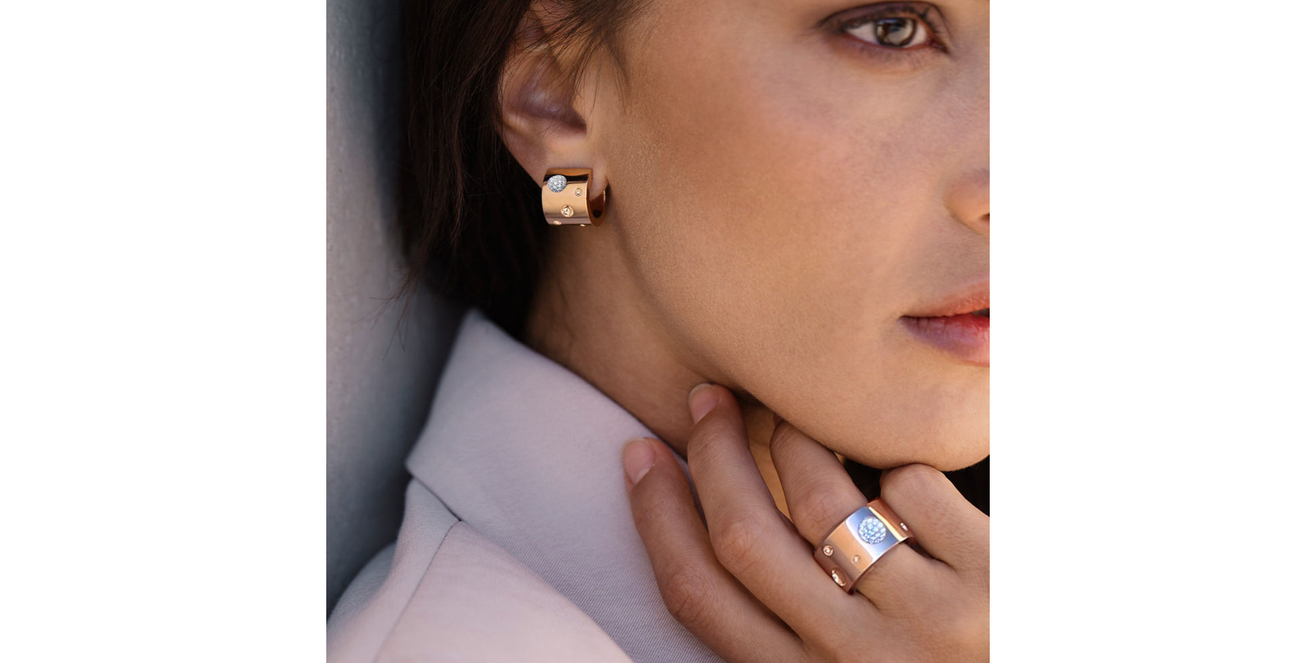 Prsteň s diamantmi Pois Moi