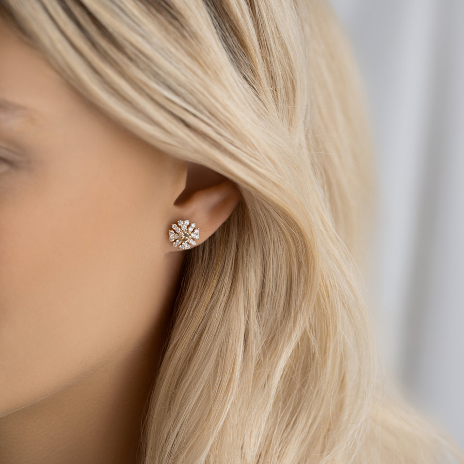 Náušnice s diamantmi Graciano