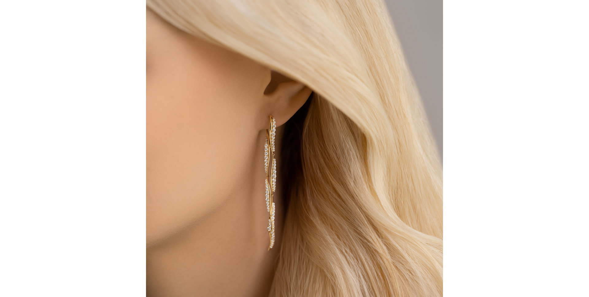 Náušnice s diamantmi Misty Falls