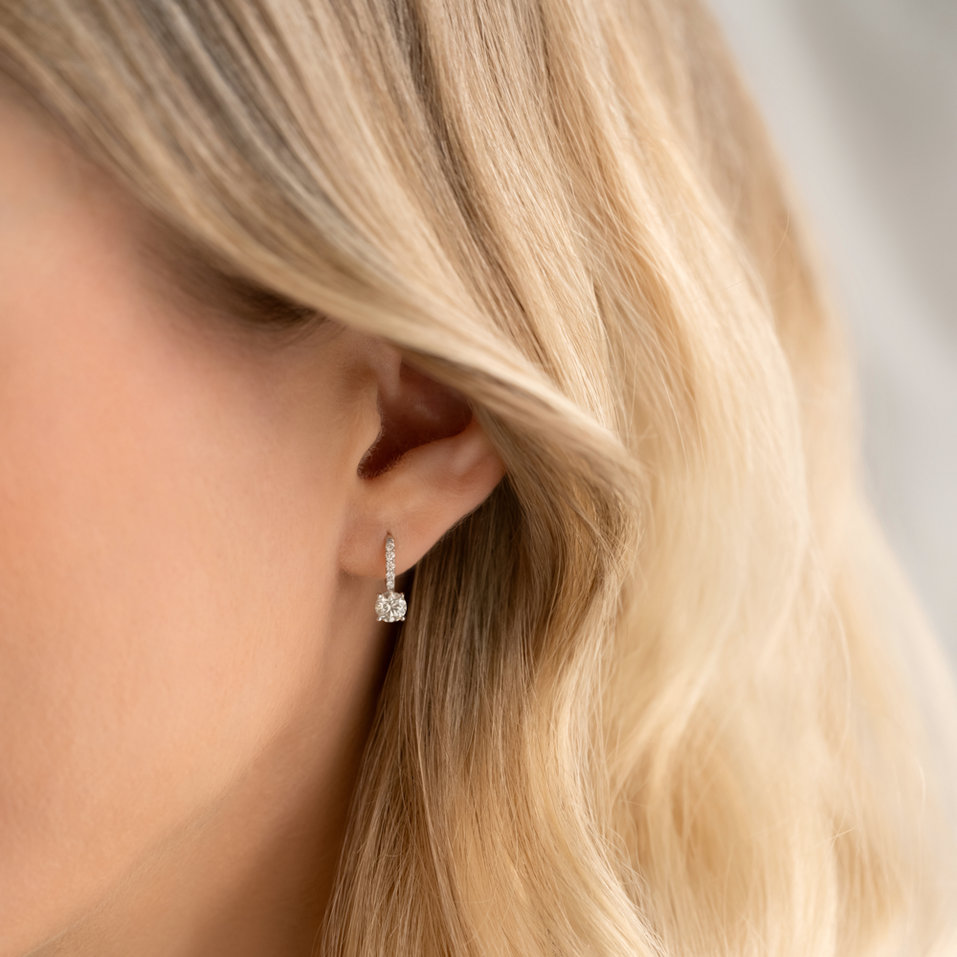 Náušnice s diamantmi Evoria