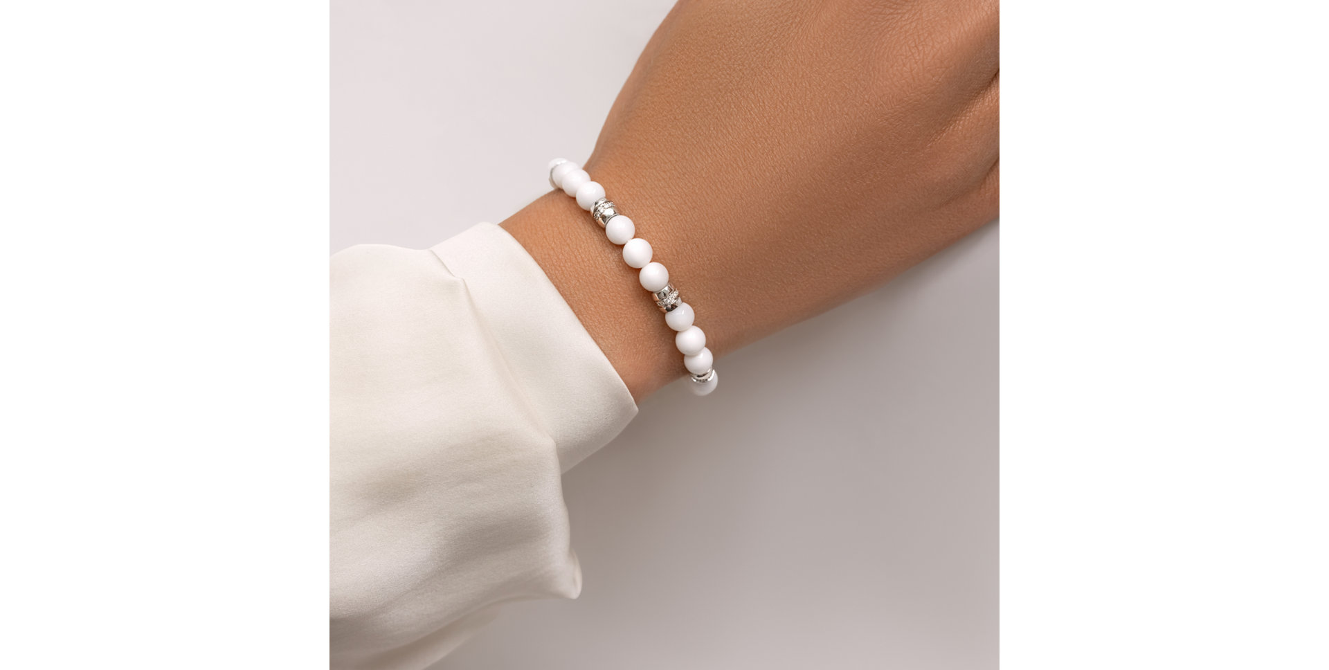 Náramok s diamantmi a achátmi Moonlace