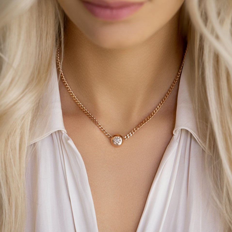 Náhrdelník s diamantom Circle of Clarity