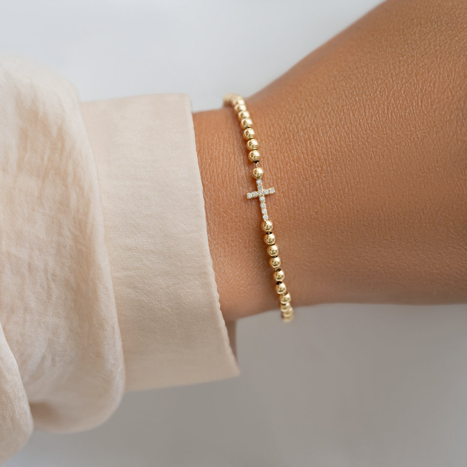 Náramok s diamantmi Cure of Cross