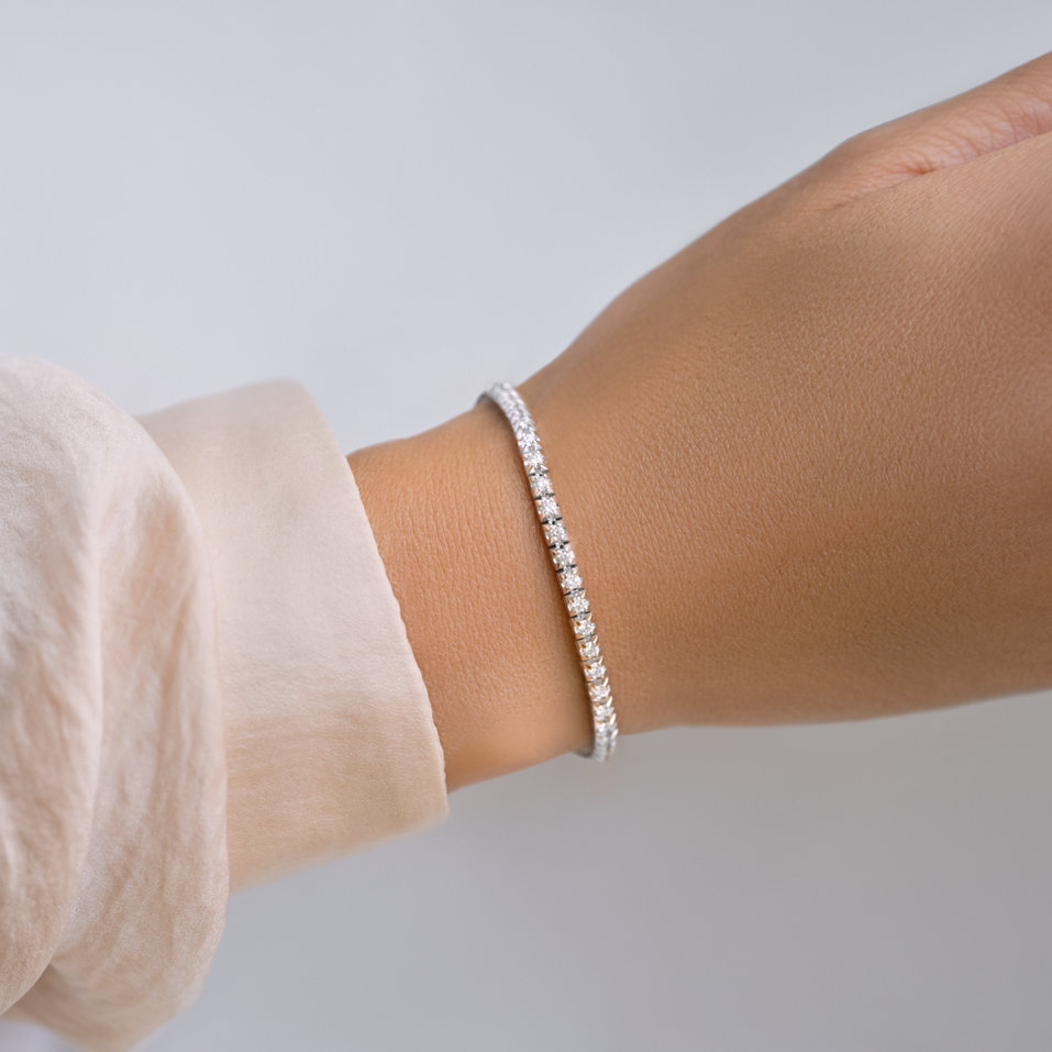 Náramek s diamantmi Thanatos