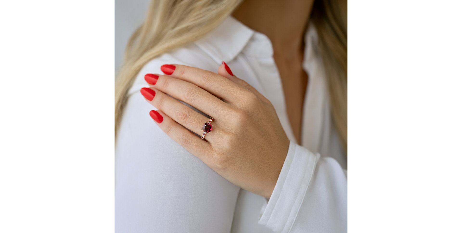 Prsteň s diamantmi a citrínom Imelda