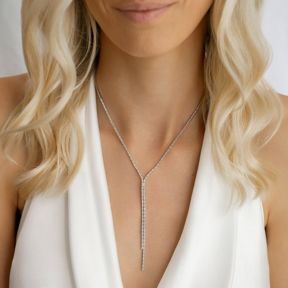 Náušnice s diamantmi Luxury Touch