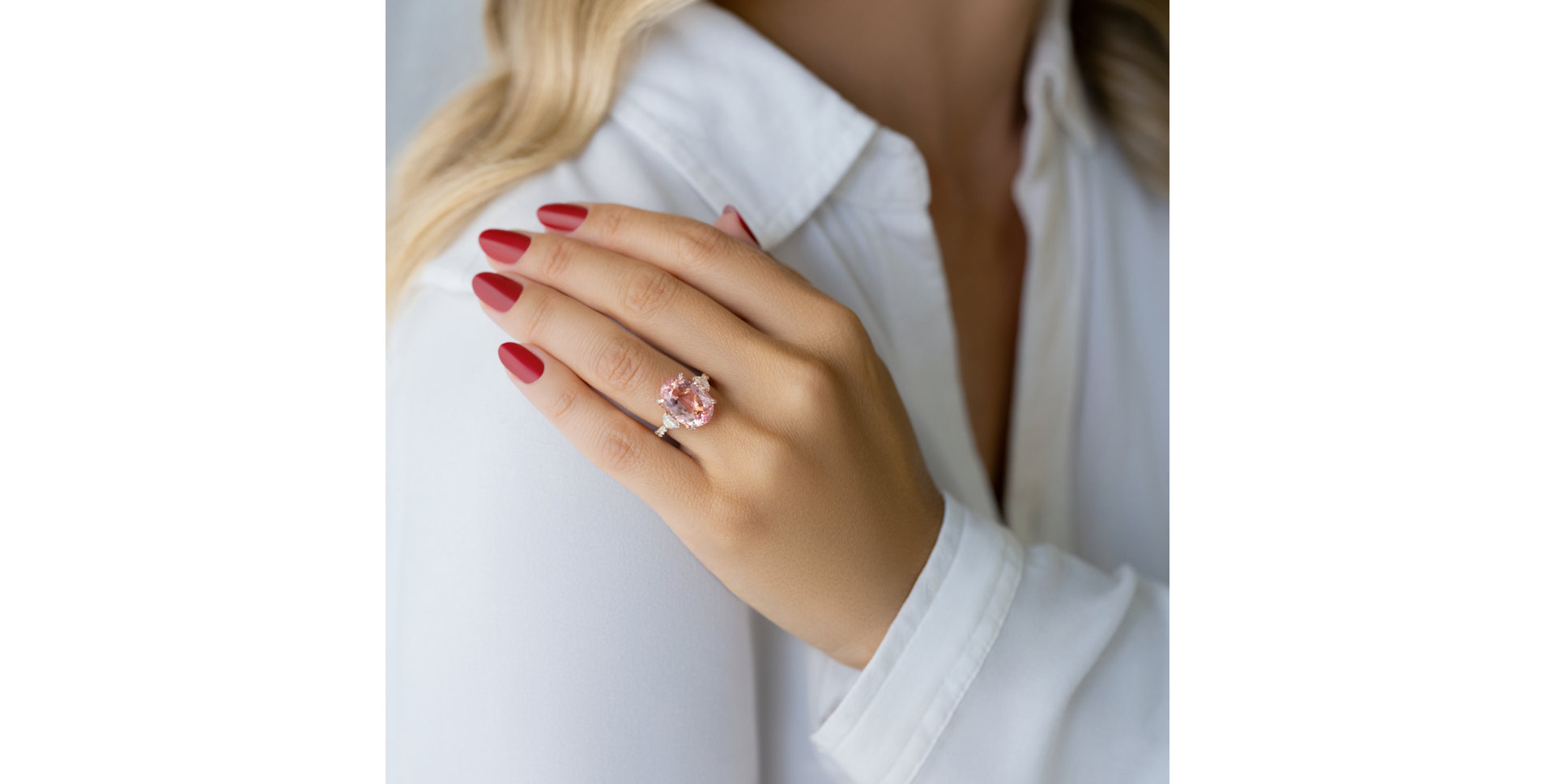 Prsteň s diamantmi a turmalínom Deloraine