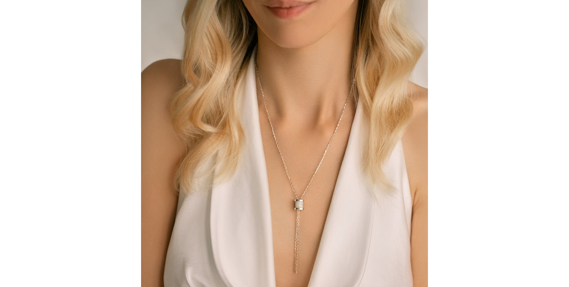 Náhrdelník s diamantmi Timeless Spiral