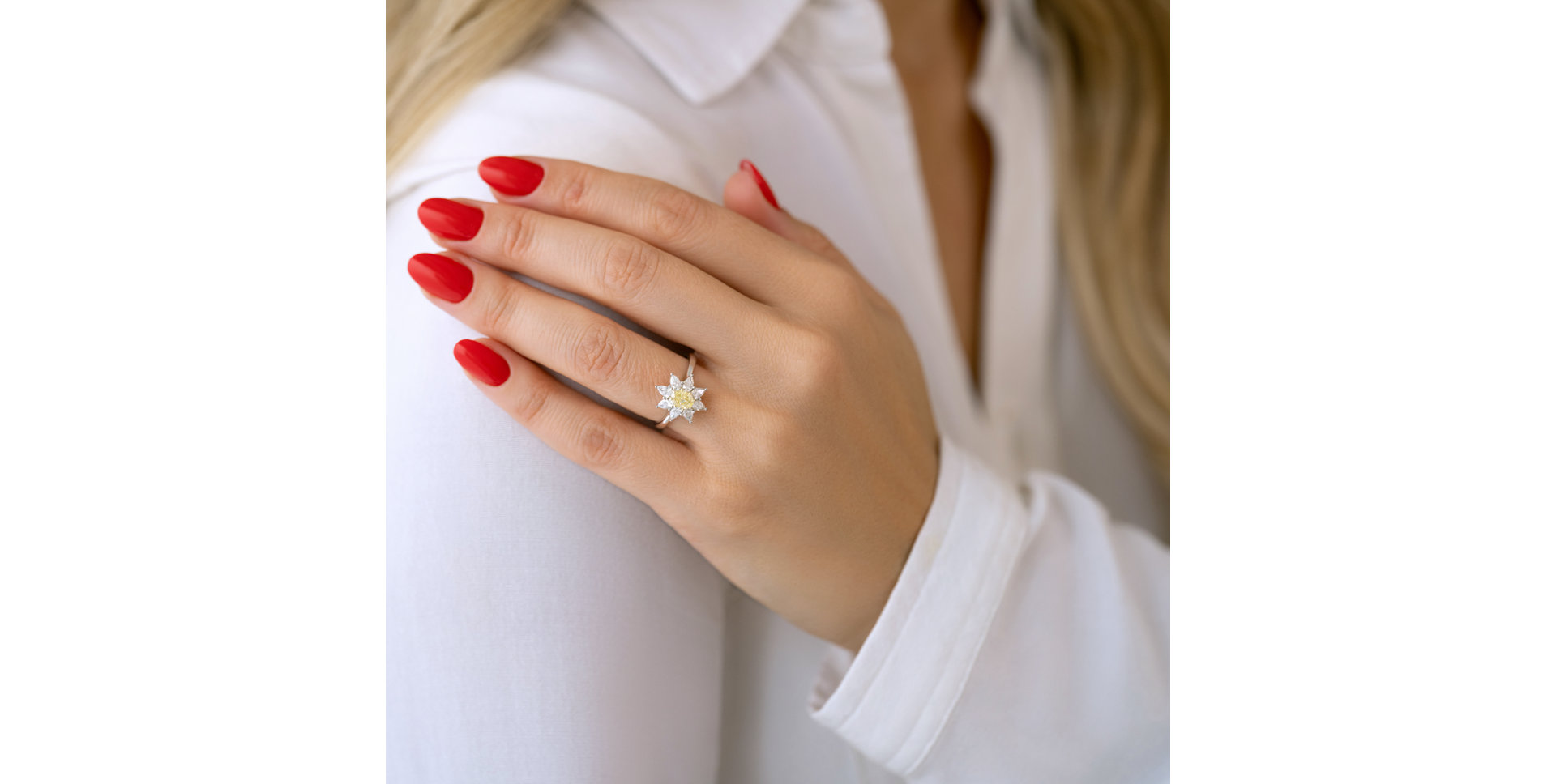 Prsteň s diamantmi Queen of Rays