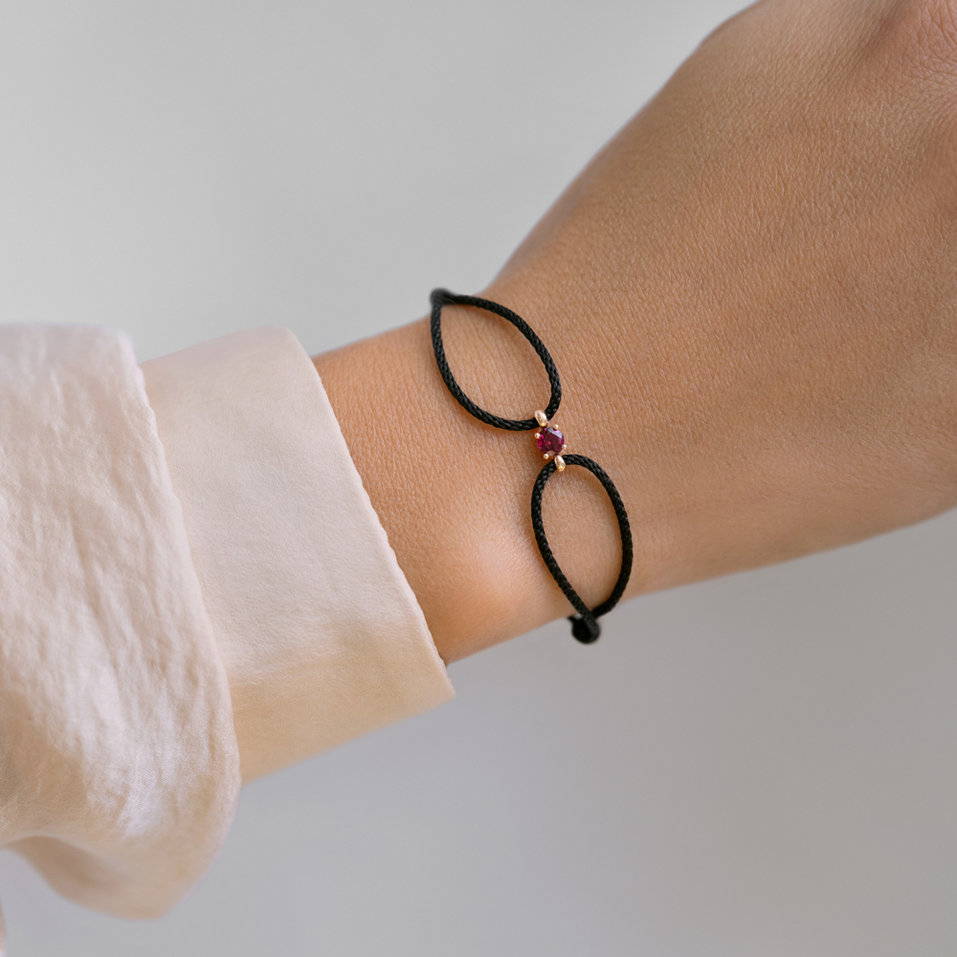 Náramok s rhodolitom Delilah