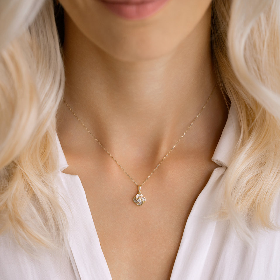 Prívesok s diamantmi Delicate Drop