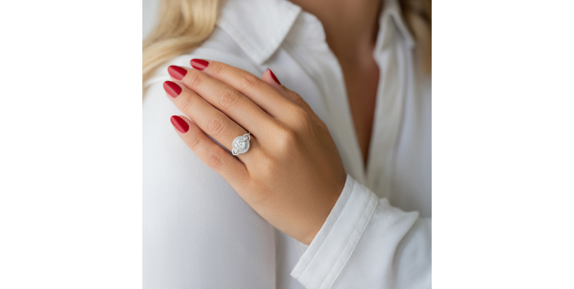 Prsteň s diamantmi Glamour Sensation