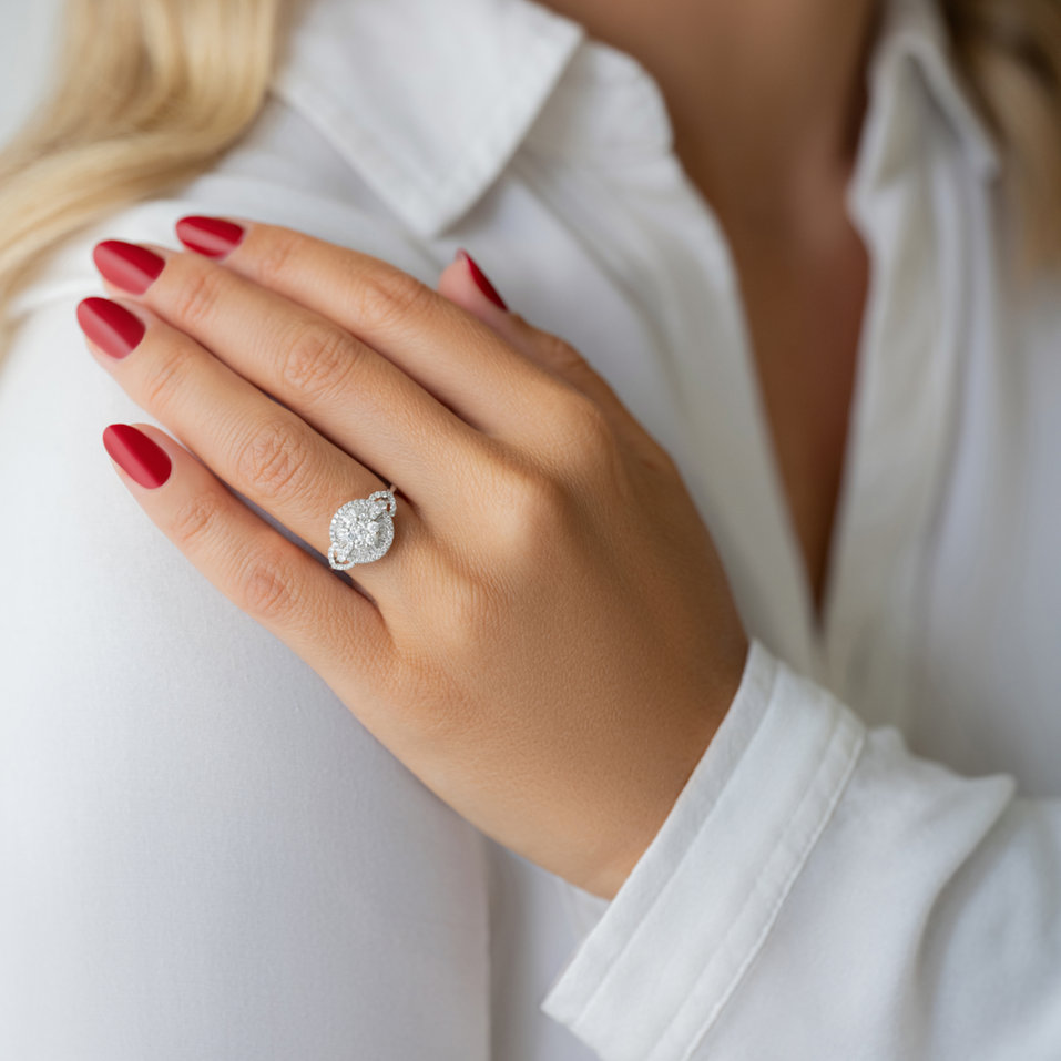 Prsteň s diamantmi Glamour Sensation