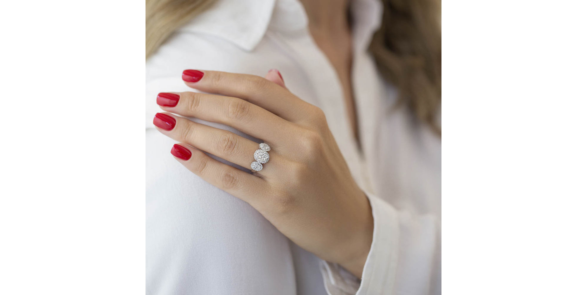 Prsteň s diamantmi Chaila