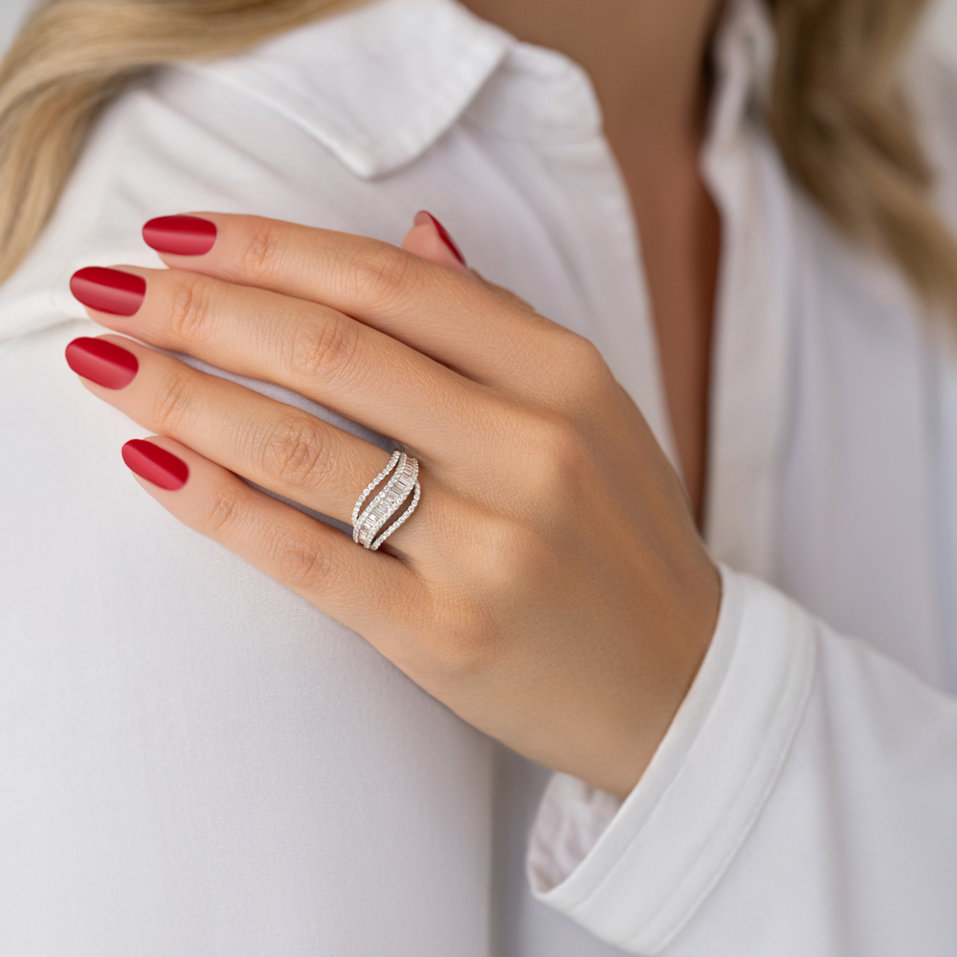 Prsteň s diamantmi Alluring Way