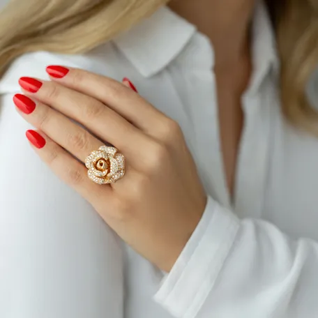 Prsteň s diamantmi Antique Rose