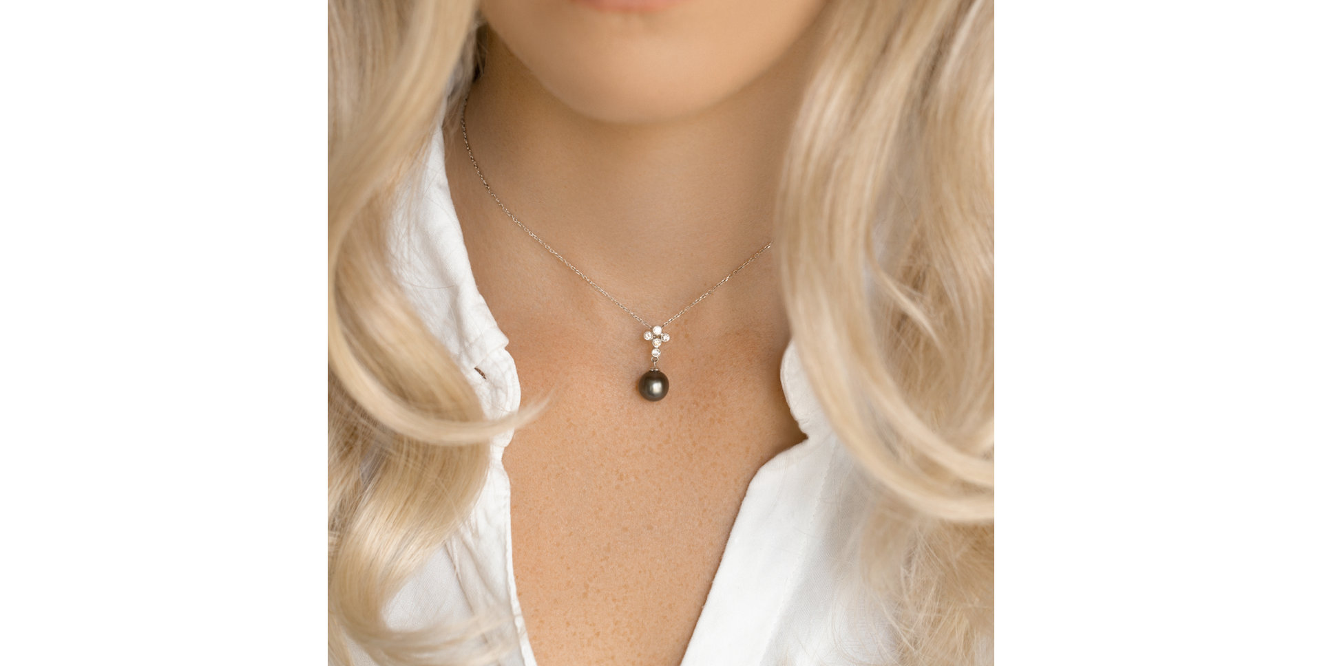 Přívěsok s perlou a diamantmi Pearl Obsession