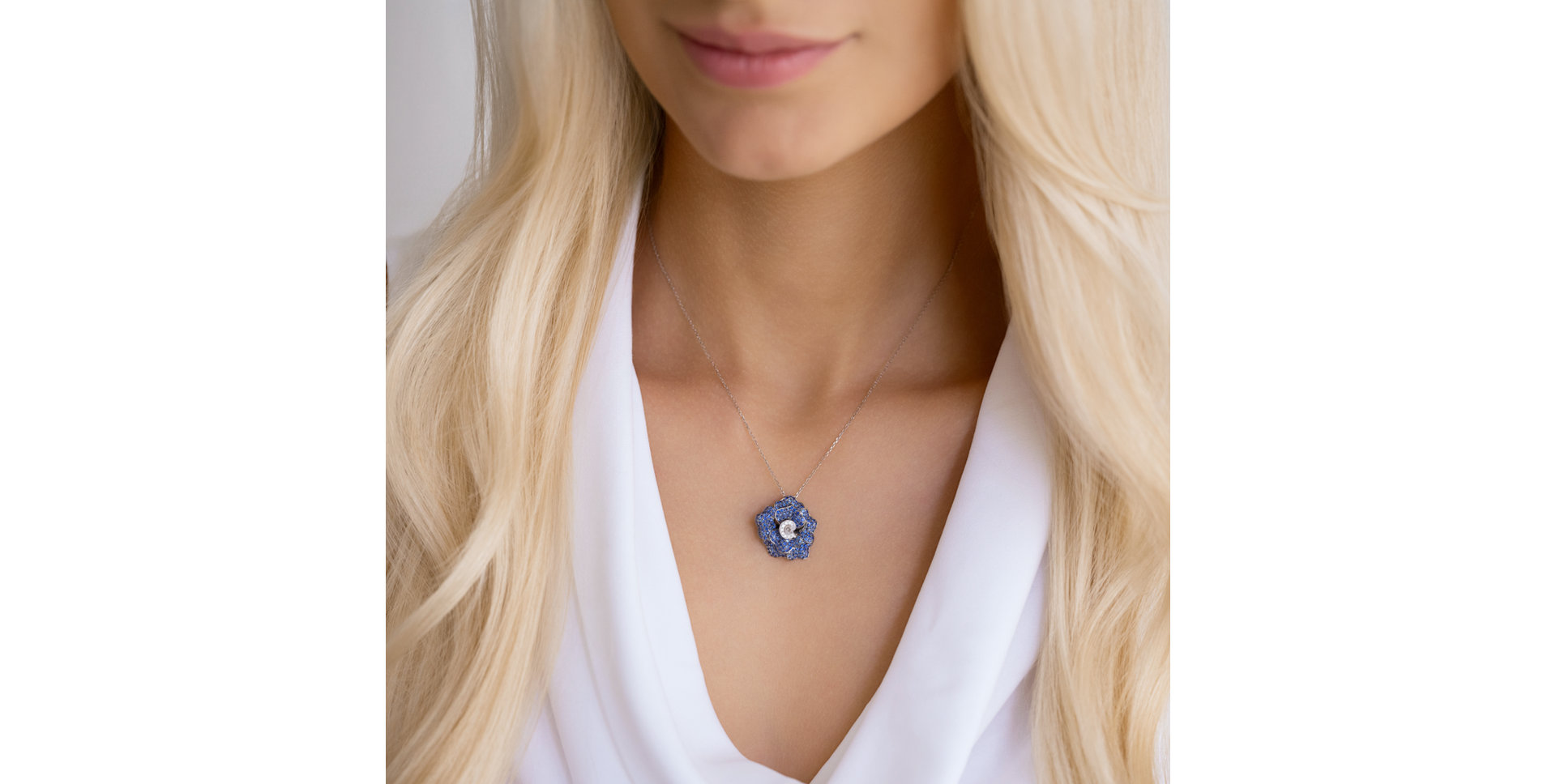 Prívesok s diamantmi a zafírmi Dream Elixir