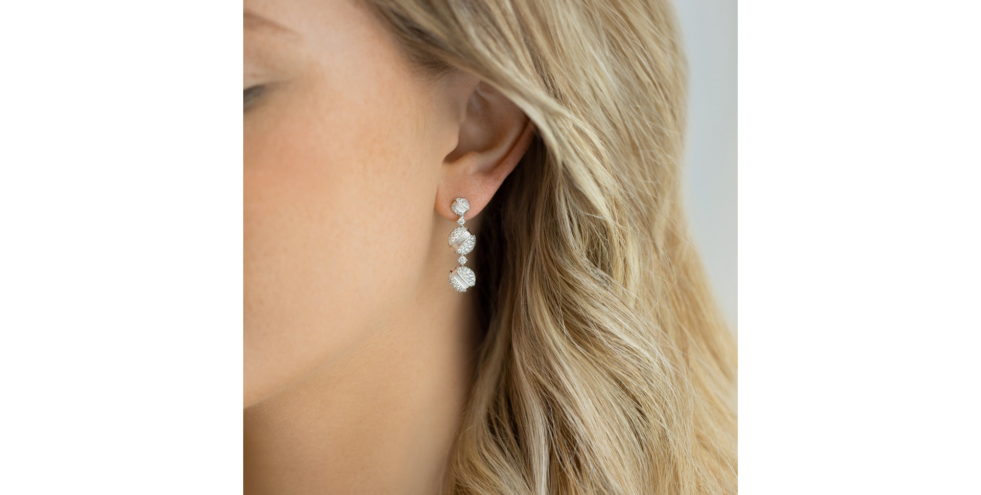 Náušnice s diamantmi Cailyn