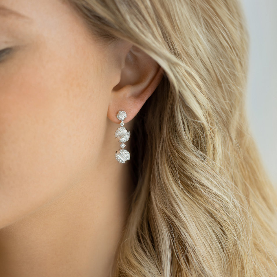 Náušnice s diamantmi Cailyn