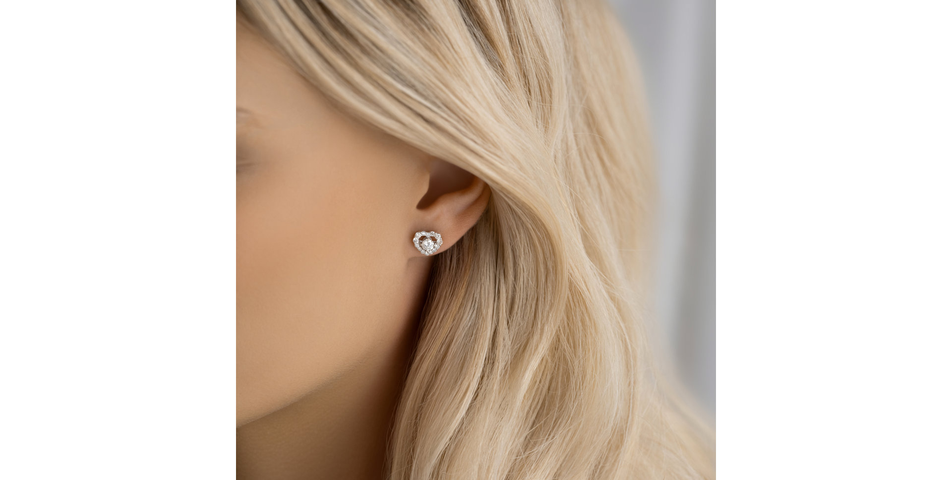 Náušnice s diamantmi Frozen Love