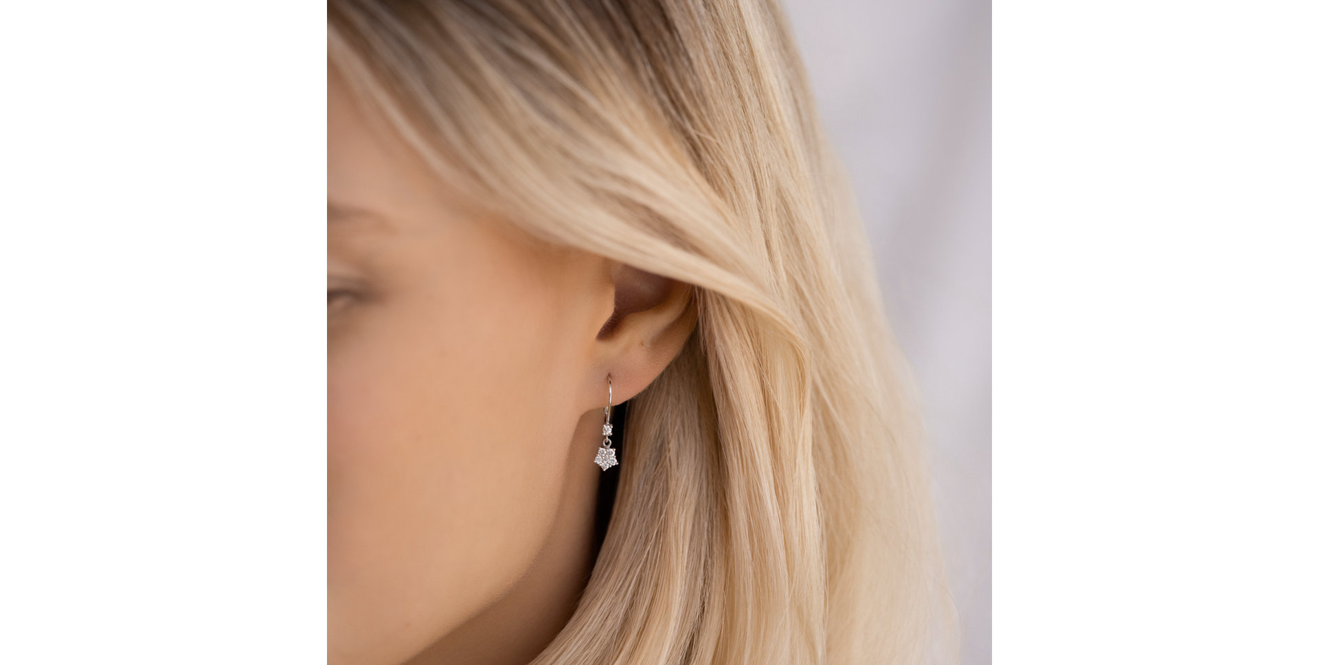 Náušnice s diamantmi Heartfelt Tenderness