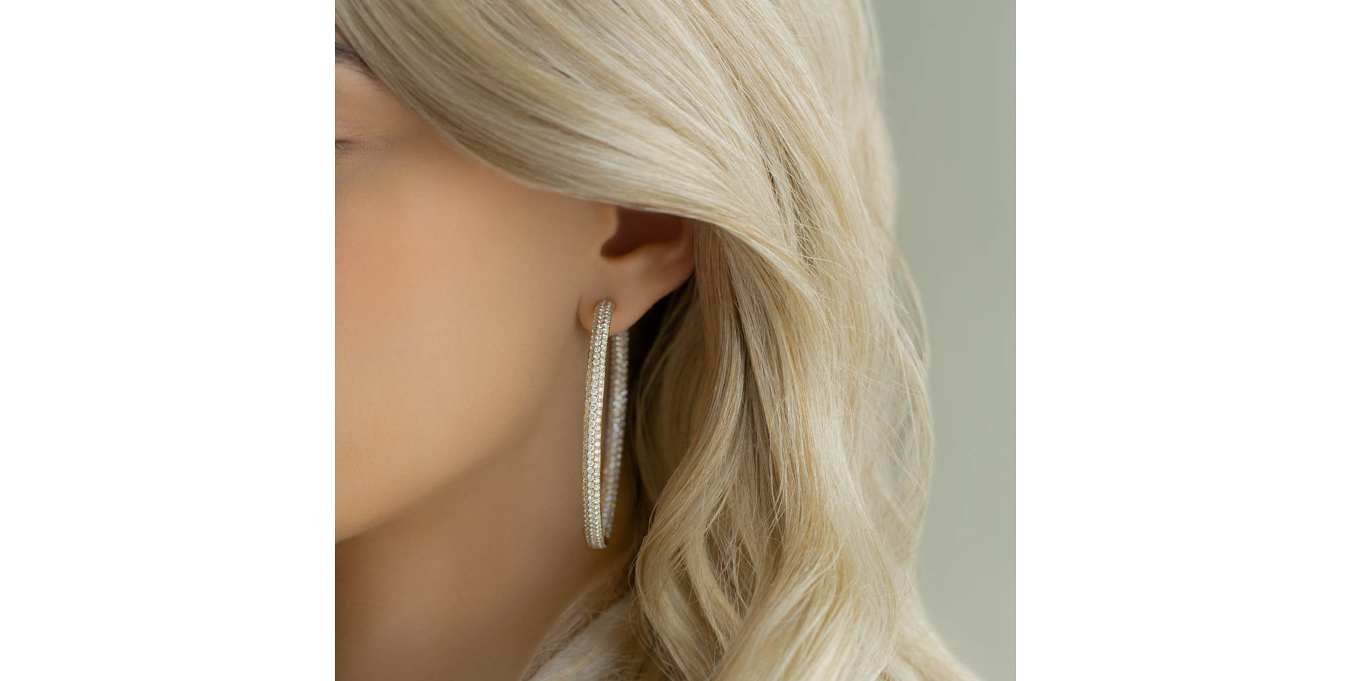 Náušnice s diamantmi Brilliant Loop