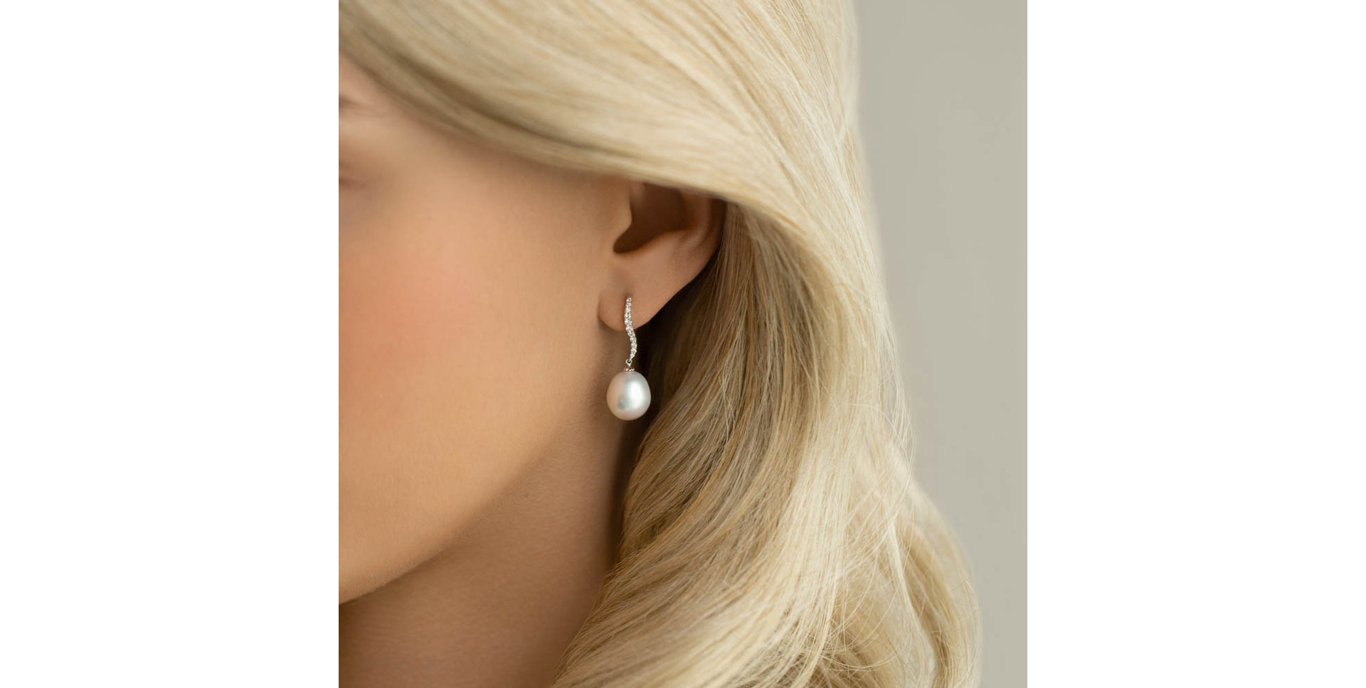 Náušnice s perlou a diamantmi Undersea Sierra