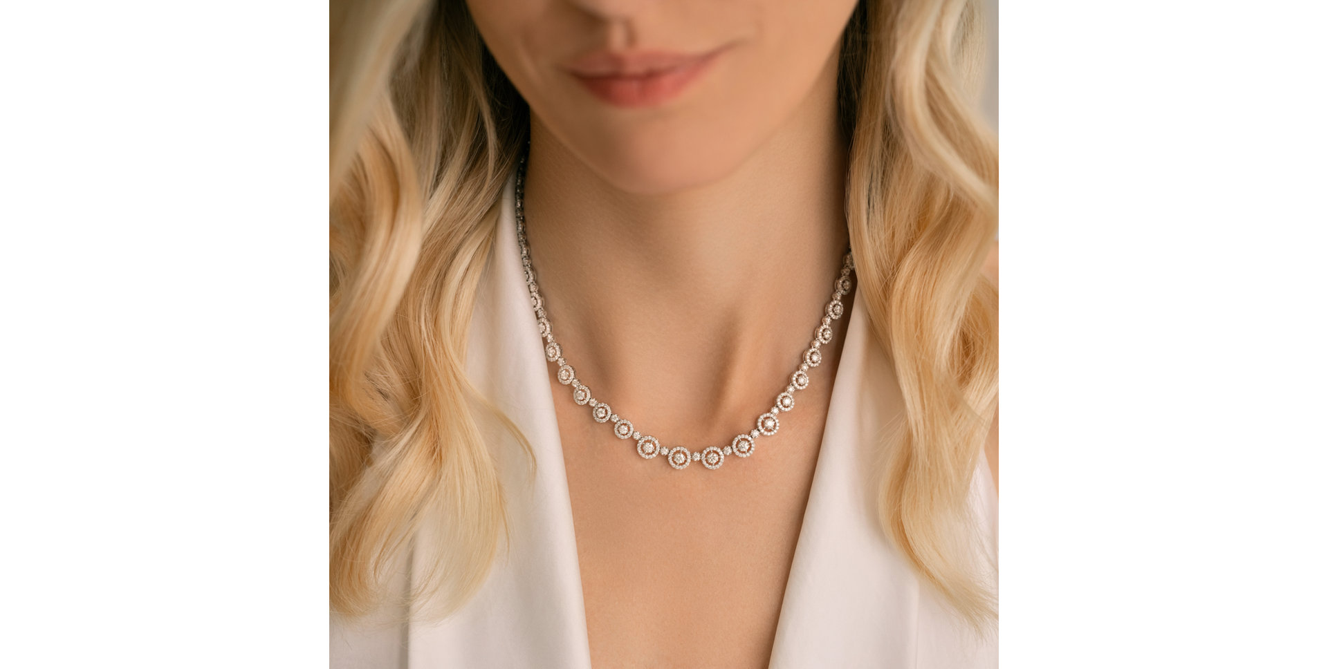 Náhrdelník s diamantmi Charming Circle of Hope