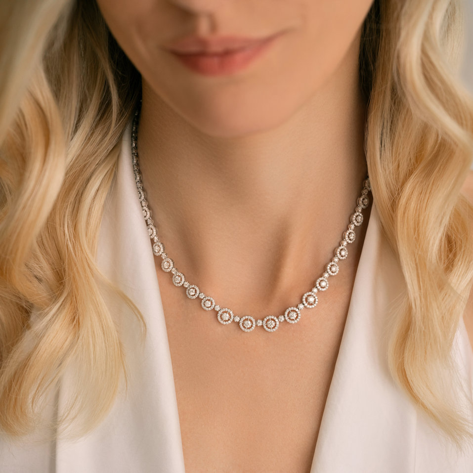 Náhrdelník s diamantmi Charming Circle of Hope